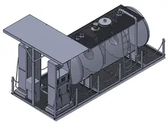 F-02 skid diesel dispensing unit 3D model